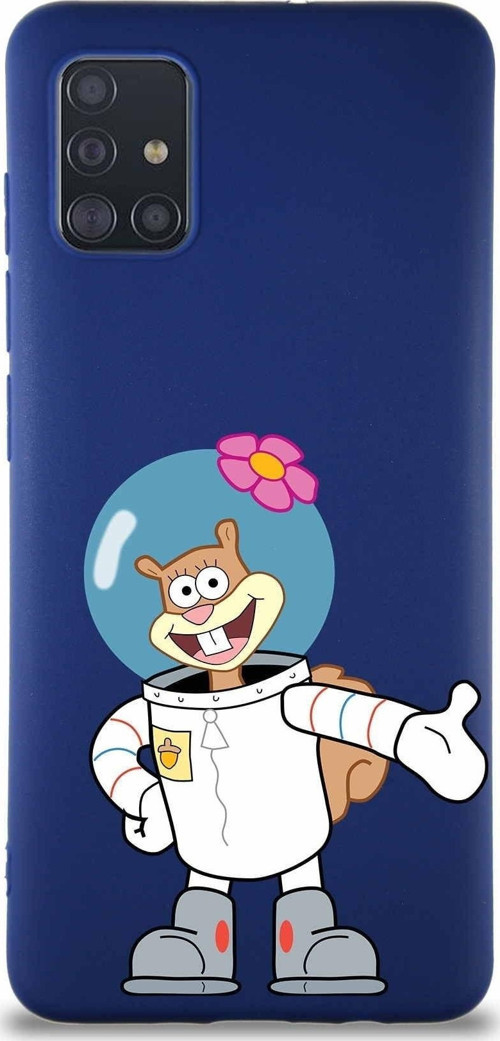Samsung Galaxy M31S Soft Premier Kapak Sandy Tasarımlı Silikon Kılıf - Lacivert