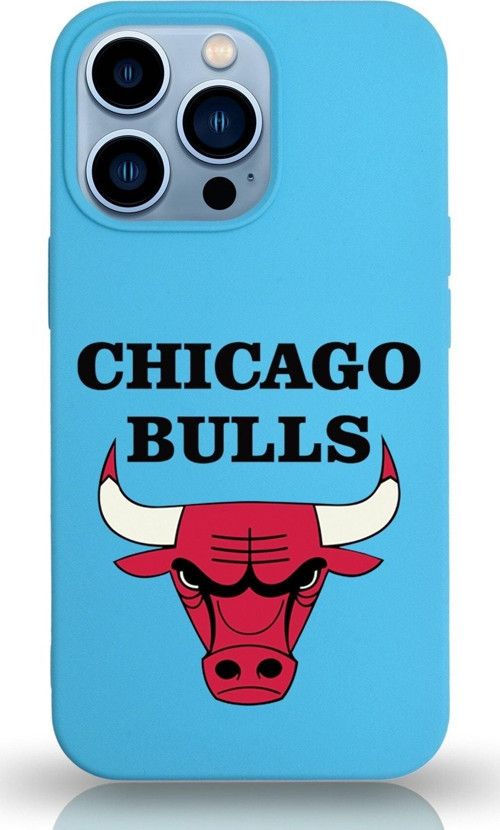 Iphone 13 Pro Uyumlu Lansman Kılıf Chicago Bulls Tasarımlı Altı Kapalı Içi Kadife Kaplı Kapak
