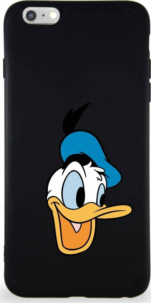 Iphone 6 Plus Uyumlu Soft Premier Kapak Donald Duck-A Tasarımlı Silikon Kılıf - Siyah