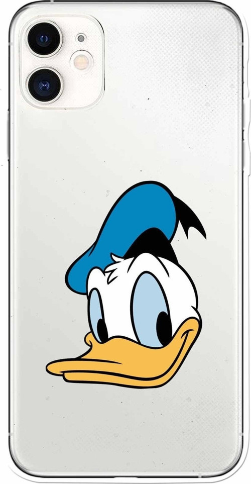 Apple Iphone 11 Uyumlu Kamera Korumalı Kapak Donald Duck Tasarımlışeffaf Kılıf