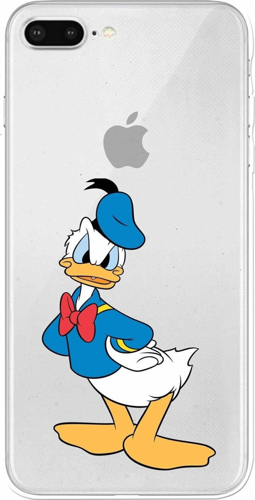 Apple Iphone 7 Plus Uyumlu Kamera Korumalı Kapak Donald Duck Tasarımlışeffaf Kılıf