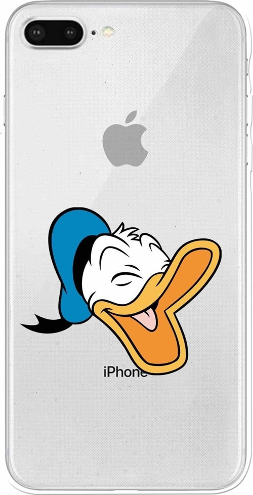 Apple Iphone 7 Plus Uyumlu Kamera Korumalı Kapak Donald Duck Tasarımlışeffaf Kılıf