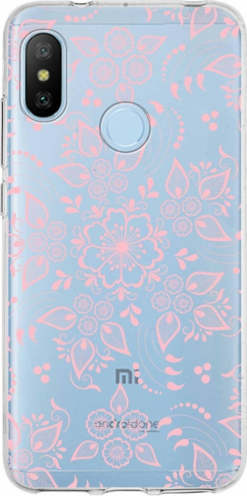 Xiaomi Mi A2 Lite Uyumlu Kapak Nostalji Desen Tasarımlı Şeffaf Silikon Kılıf