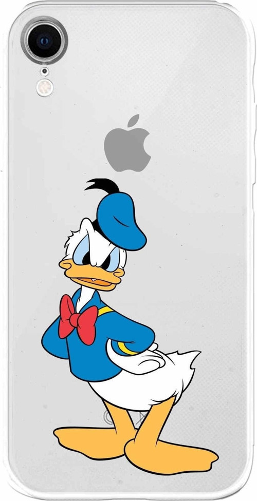 Apple Iphone Xr Uyumlu Kamera Korumalı Kapak Donald Duck Tasarımlışeffaf Kılıf