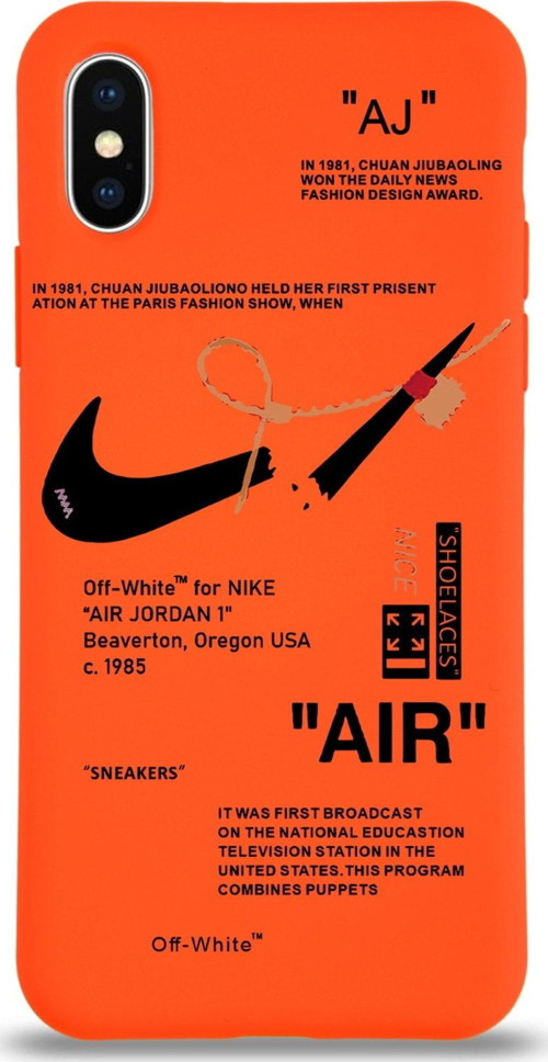 Iphone Xs Uyumlu Lansman Kılıf Sneakers Tasarımlı Altı Kapalı Içi Kadife Kaplı Silikon Kapak