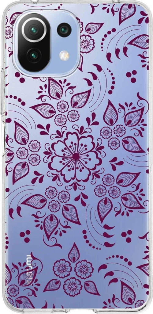 Xiaomi Mi 11 Lite Uyumlu Kapak Nostalji Desen Tasarımlı Şeffaf Silikon Kılıf