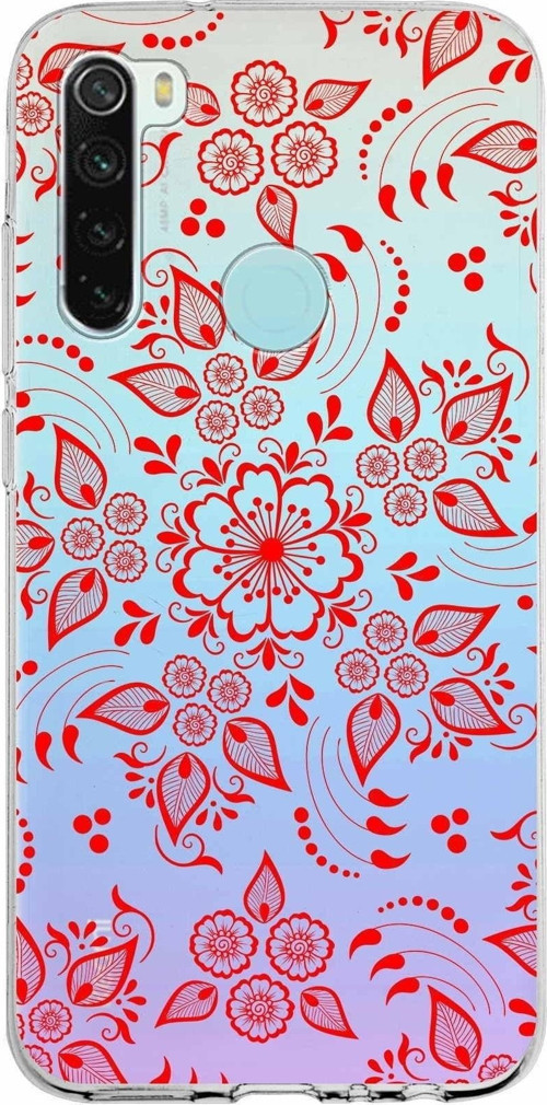 Xiaomi Redmi Note 8 Uyumlu Kapak Nostalji Desen Tasarımlı Şeffaf Silikon Kılıf