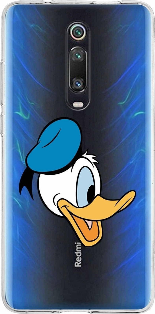 Xiaomi Redmi K20 Uyumlu Kapak Donald Duck Tasarımlı Şeffaf Silikon Kılıf