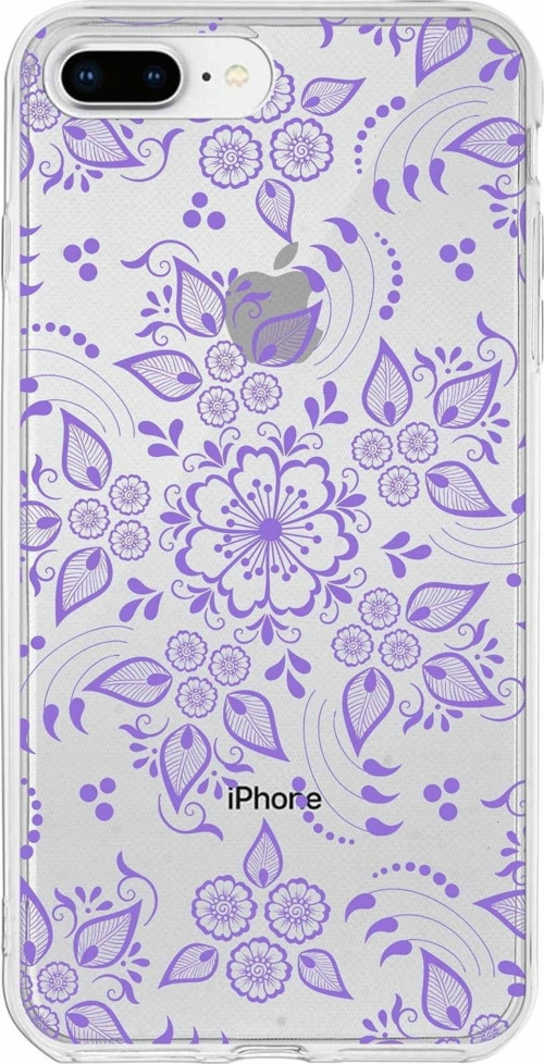 Apple Iphone 7 Plus Uyumlu Kapak Nostalji Desen Tasarımlı Şeffaf Silikon Kılıf