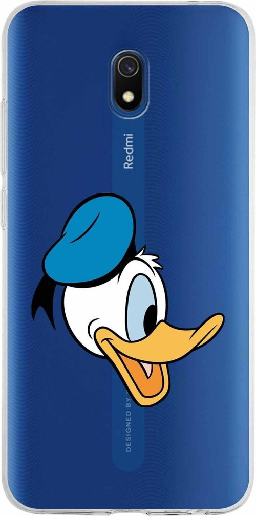 Xiaomi Redmi 8A Uyumlu Kapak Donald Duck Tasarımlı Şeffaf Silikon Kılıf