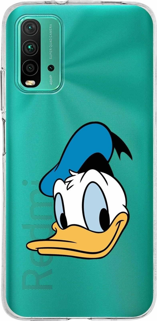 Xiaomi Poco M3 Uyumlu Kapak Donald Duck Tasarımlı Şeffaf Silikon Kılıf