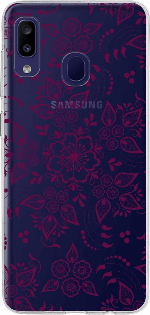 Samsung Galaxy M10S Kapak Nostalji Desen Tasarımlı Şeffaf Silikon Kılıf
