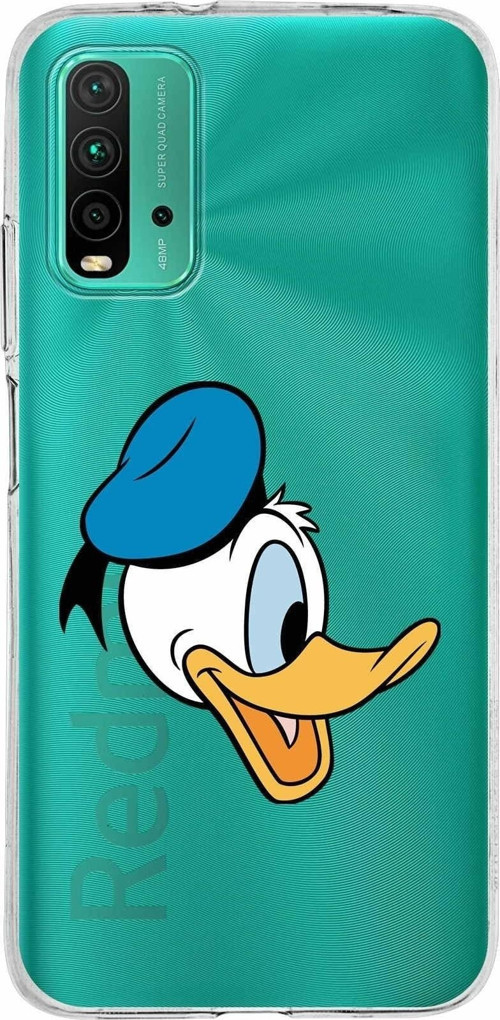 Xiaomi Poco M3 Uyumlu Kapak Donald Duck Tasarımlı Şeffaf Silikon Kılıf