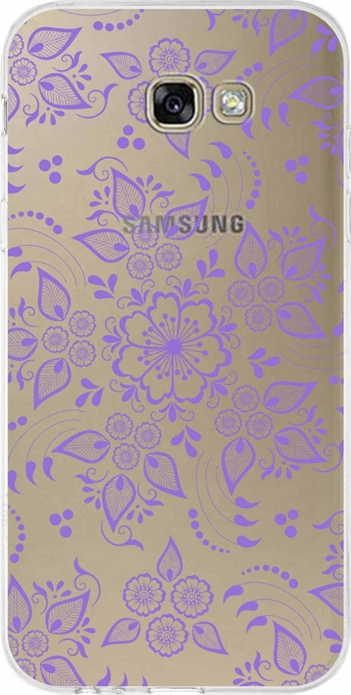 Samsung Galaxy A7 (2017) Kapak Nostalji Desen Tasarımlı Şeffaf Silikon Kılıf