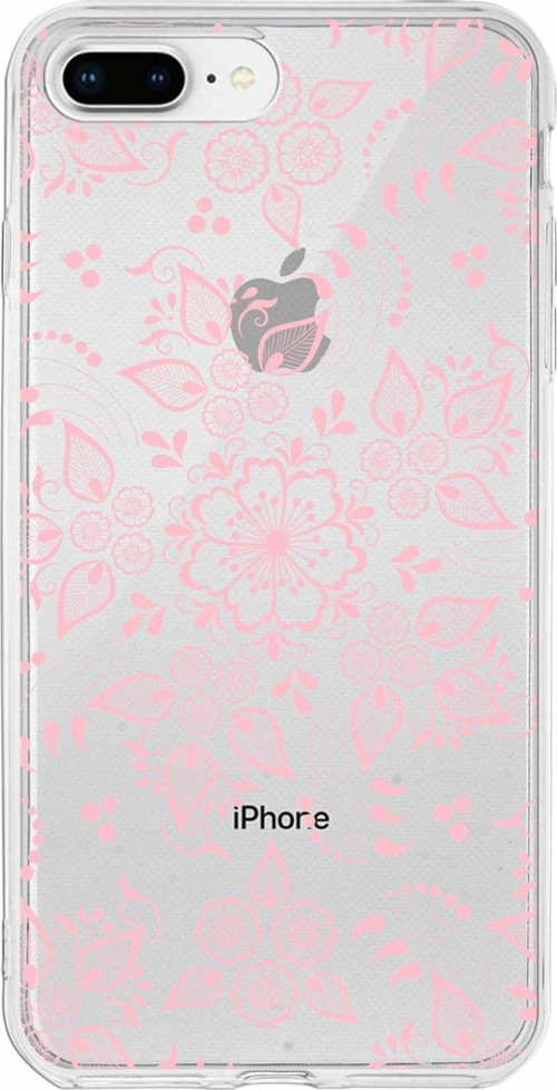 Apple Iphone 7 Plus Uyumlu Kapak Nostalji Desen Tasarımlı Şeffaf Silikon Kılıf
