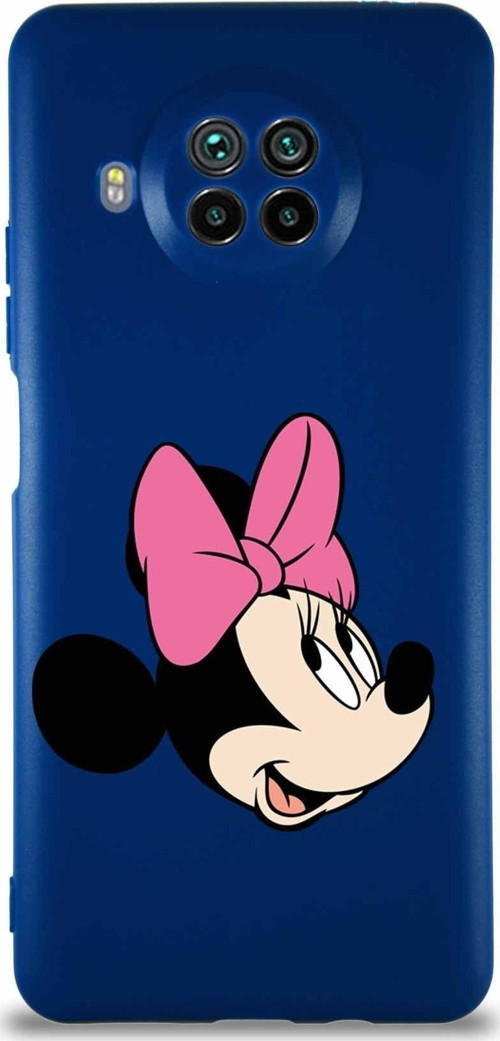 Xiaomi Mi 10T Lite Soft Premier Kapak Minnie Mouse-A Tasarımlı Silikon Kılıf - Lacivert