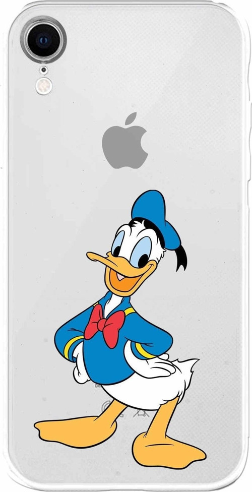 Apple Iphone Xr Uyumlu Kamera Korumalı Kapak Donald Duck Tasarımlışeffaf Kılıf