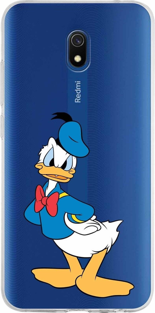Xiaomi Redmi 8A Uyumlu Kapak Donald Duck Tasarımlı Şeffaf Silikon Kılıf