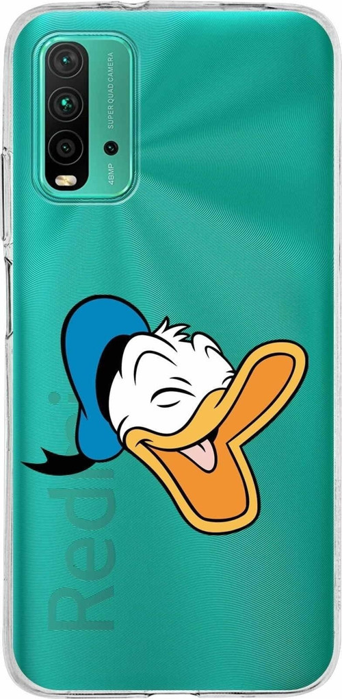 Xiaomi Poco M3 Uyumlu Kapak Donald Duck Tasarımlı Şeffaf Silikon Kılıf