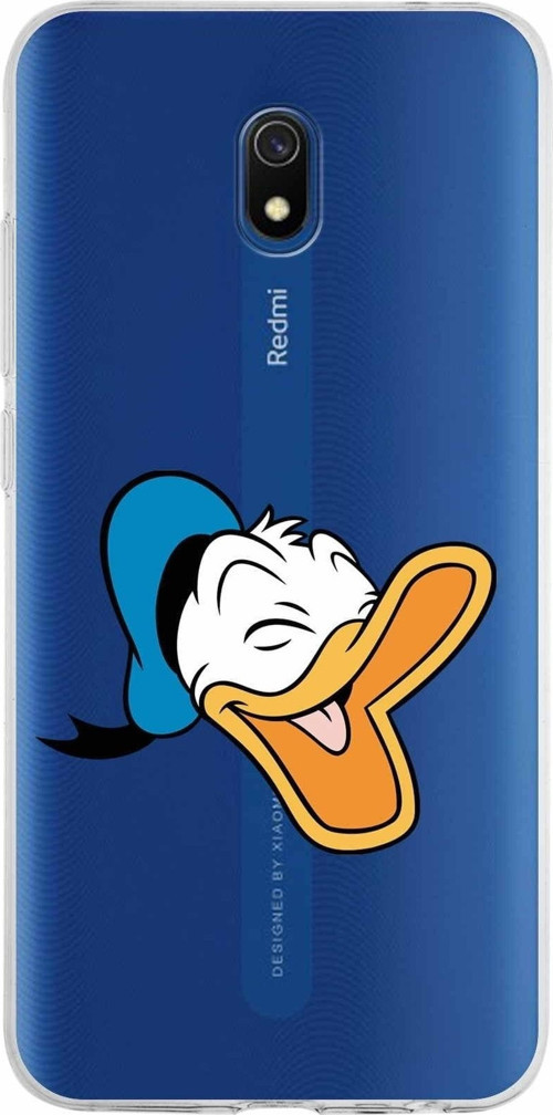 Xiaomi Redmi 8A Uyumlu Kapak Donald Duck Tasarımlı Şeffaf Silikon Kılıf