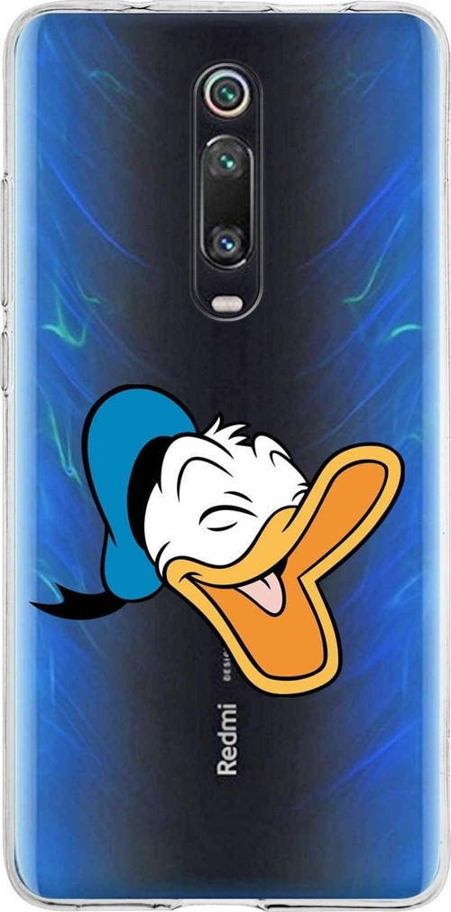 Xiaomi Redmi K20 Uyumlu Kapak Donald Duck Tasarımlı Şeffaf Silikon Kılıf