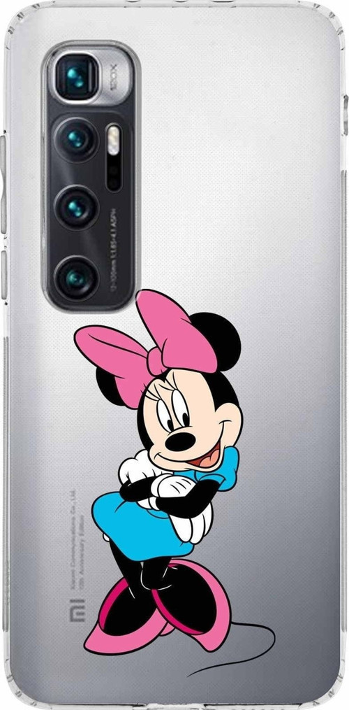 Xiaomi Mi 10 Ultra Kamera Korumalı Kapak Minnie Mouse Tasarımlı Şeffaf Kılıf