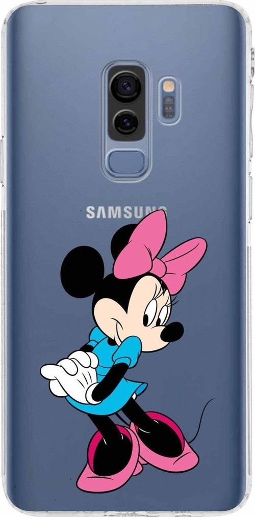 Samsung Galaxy S9 Plus Kamera Korumalı Kapak Minnie Mouse Tasarımlı Şeffaf Kılıf