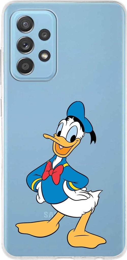 Samsung Galaxy A52 Kapak Donald Duck Tasarımlı Şeffaf Silikon Kılıf