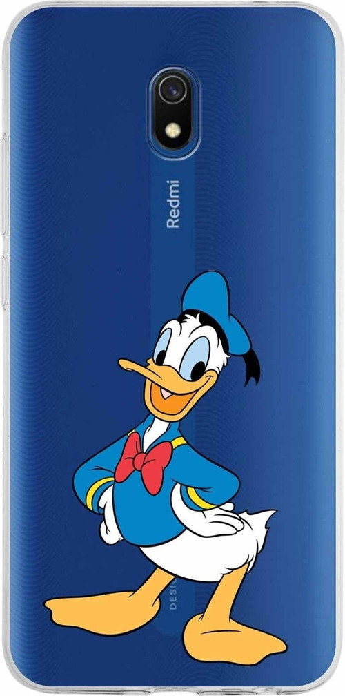 Xiaomi Redmi 8A Uyumlu Kapak Donald Duck Tasarımlı Şeffaf Silikon Kılıf