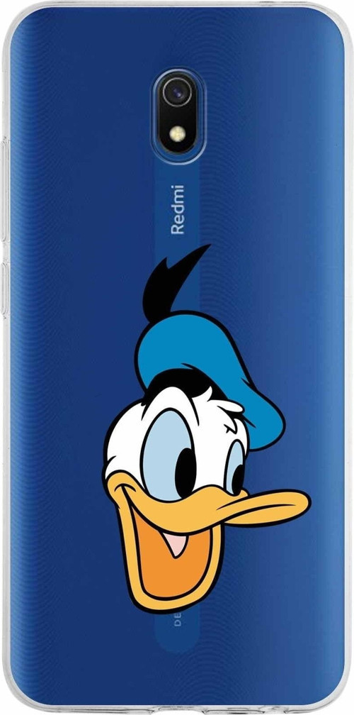 Xiaomi Redmi 8A Uyumlu Kapak Donald Duck Tasarımlı Şeffaf Silikon Kılıf
