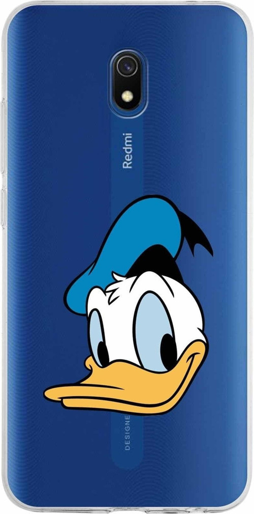 Xiaomi Redmi 8A Uyumlu Kapak Donald Duck Tasarımlı Şeffaf Silikon Kılıf