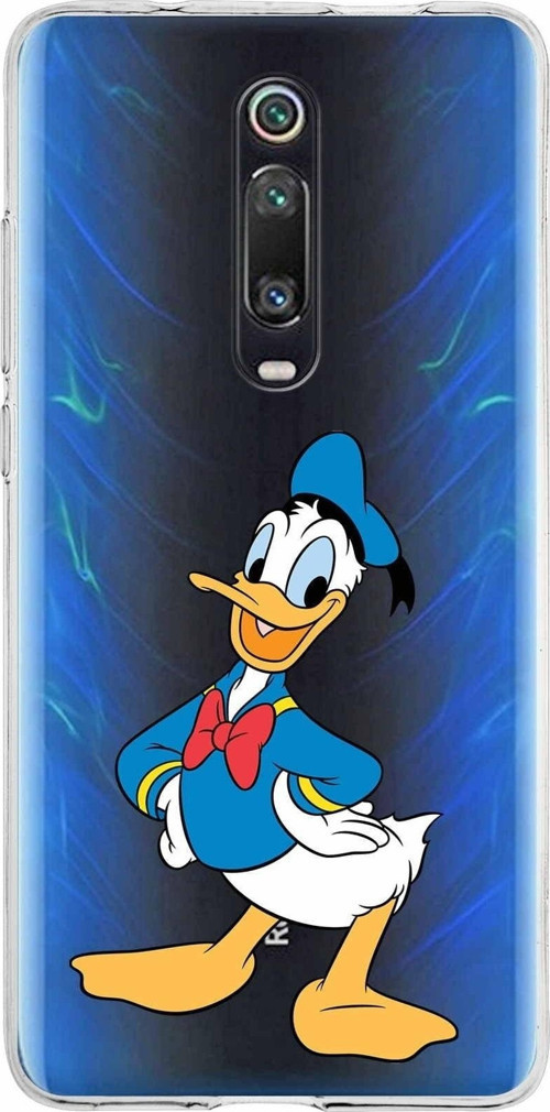 Xiaomi Redmi K20 Pro Uyumlu Kapak Donald Duck Tasarımlı Şeffaf Silikon Kılıf