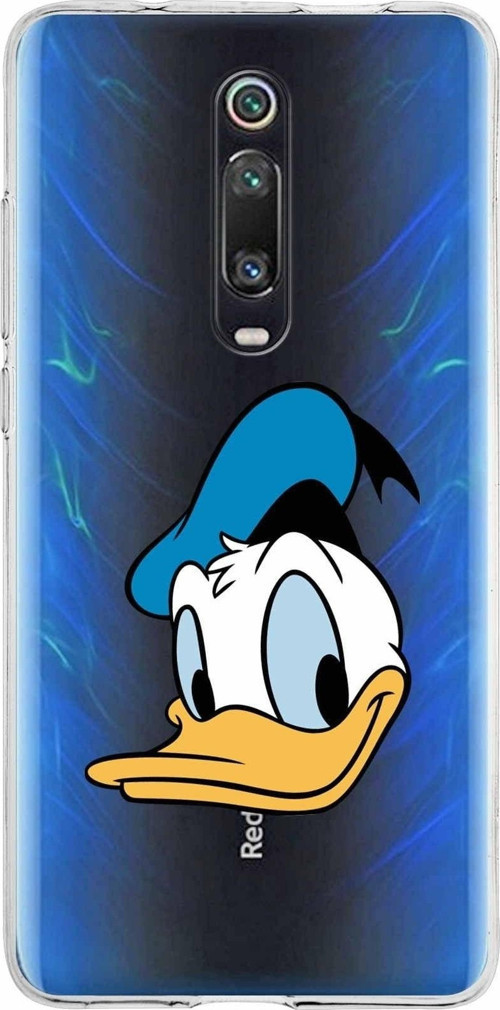 Xiaomi Redmi K20 Pro Uyumlu Kapak Donald Duck Tasarımlı Şeffaf Silikon Kılıf