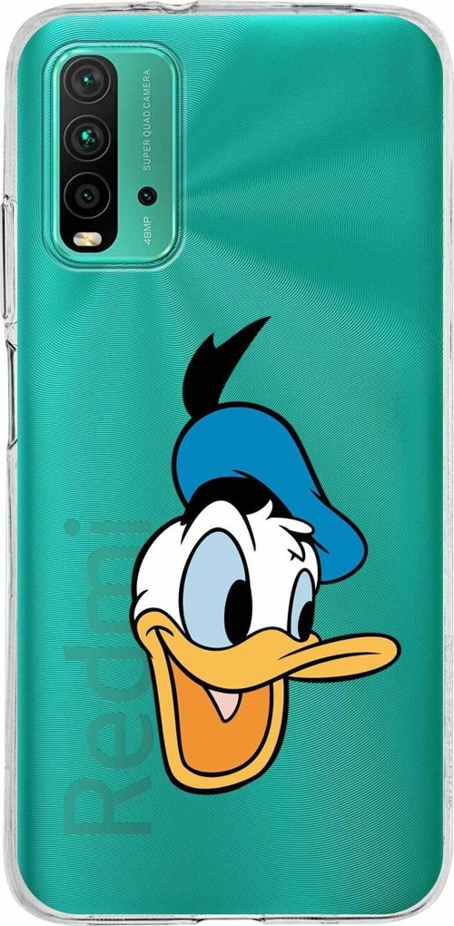 Xiaomi Poco M3 Uyumlu Kapak Donald Duck Tasarımlı Şeffaf Silikon Kılıf