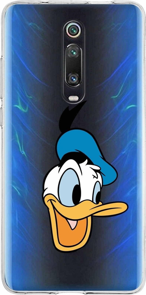 Xiaomi Redmi K20 Pro Uyumlu Kapak Donald Duck Tasarımlı Şeffaf Silikon Kılıf