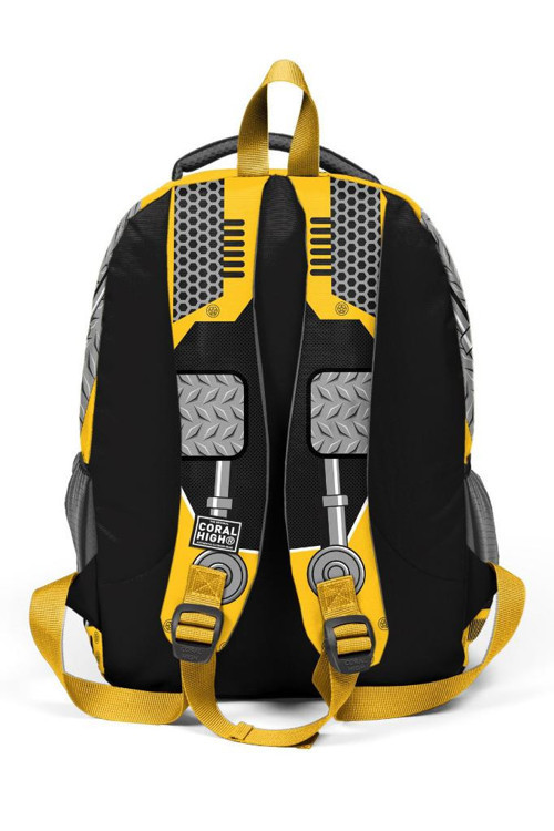 Coral High GOSHOPYA Sarı Siyah Robot Desenli 3’lü Okul Çanta Seti GOSET0114424 5
