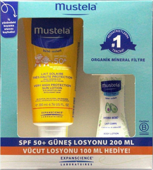 Çok Yüksek Koruma Faktörlü Güneş Losyonu 200 ml Hediyeli Set