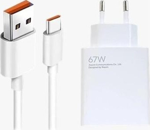 Xiaomi Uyumlu Mi 67W Hızlı Şarj Adaptörü + Şarj Kablosu (Resmi Distribütör Garantili)