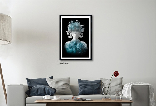 Çerçeveli Doku Efektli Tablo 50x70 cm