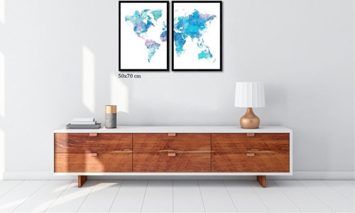 Çerçeveli Doku Efektli Tablo Seti 105x70 cm