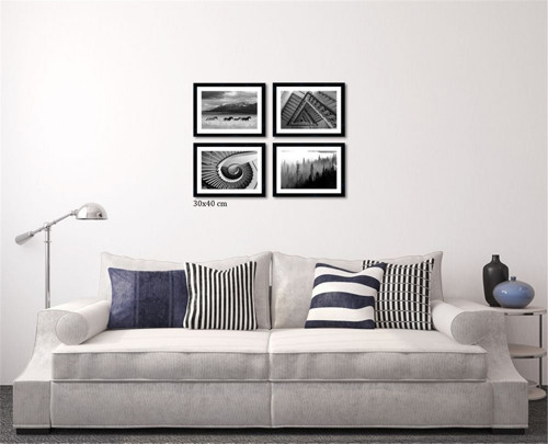 Çerçeveli Doku Efektli Tablo Seti 85x65 cm