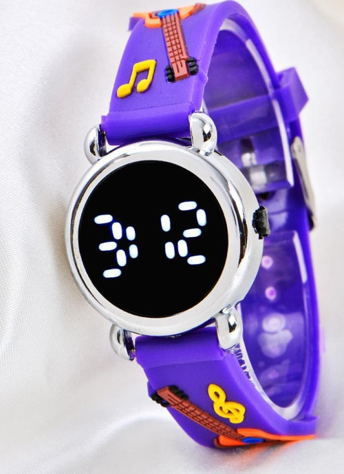 Çocuk Kol Saati Gitar Nota Figürlü (04-09 Yaş) Led Bileklik ST-304152