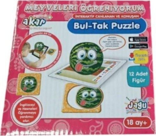 Bul Tak Puzzle Meyveleri Öğreniyorum