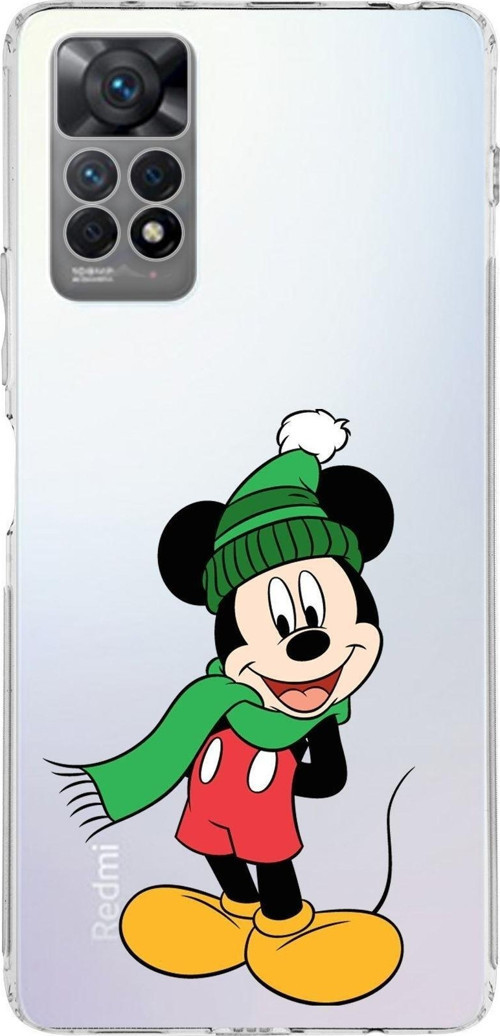 Xiaomi Redmi Note 11 Pro Uyumlu Kapak Mickey Mouse Tasarımlı Şeffaf Kılıf