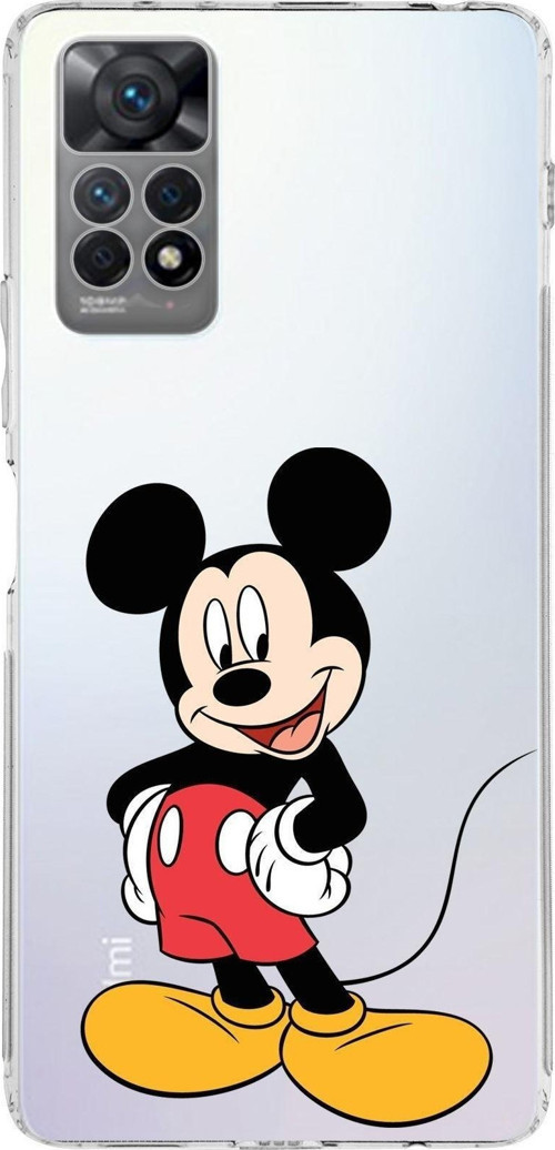 Xiaomi Redmi Note 11 Pro Uyumlu Kapak Mickey Mouse Tasarımlı Şeffaf Kılıf