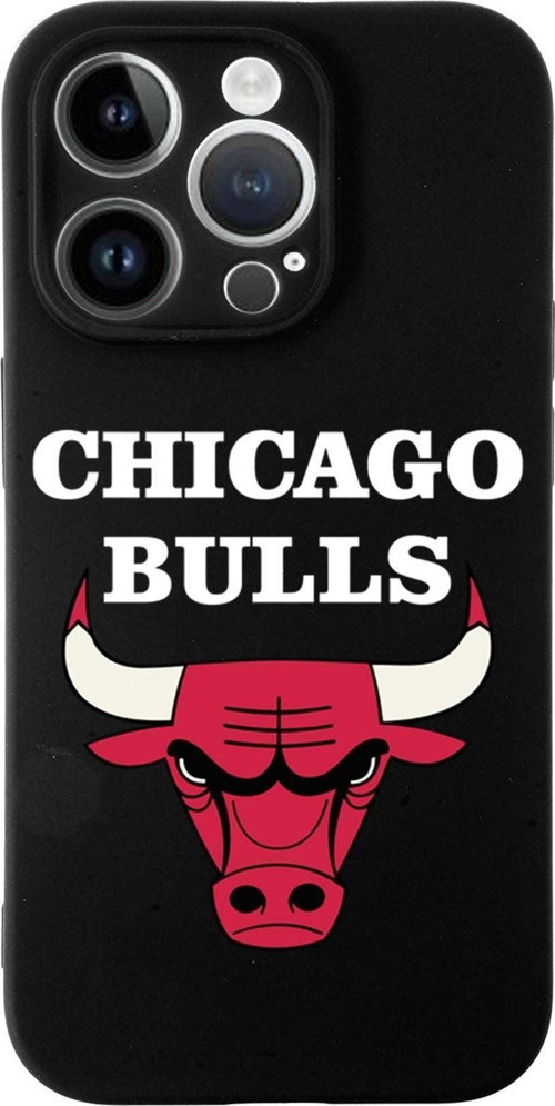 Iphone 14 Pro Uyumlu Lansman Kılıf Chicago Bulls Tasarımlı Altı Kapalı Içi Kadife Kaplı Kapak