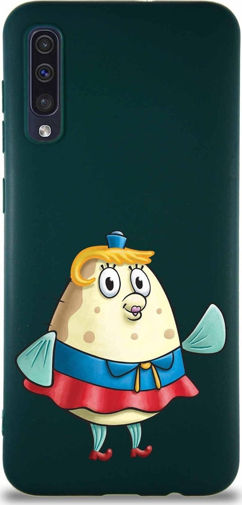 Samsung Galaxy A50 Soft Premier Kapak Puff Tasarımlı Silikon Kılıf - Yeşil