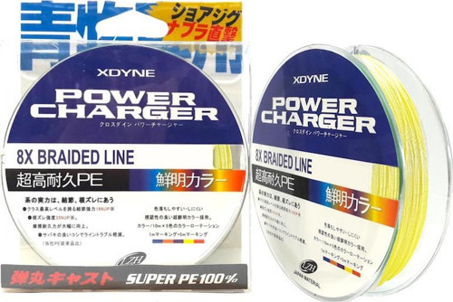 Power Charger 8X Braid 150 mt. PE2.0 0.23mm 15.4KG Sarı