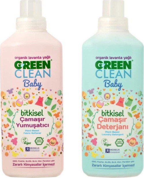 Baby Çamaşır Deterjanı 1 lt Baby Yumuşatıcı 1 lt 2'Lİ