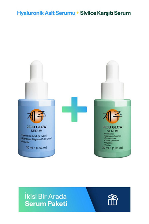 Dolgunlaştırıcı + Gözenek Karşıtı Serum Seti